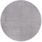 Mia´s Teppiche Taos kuscheliger Kurzflor Teppich, Anti-Rutsch Unterseite, Waschbar bis 30 Grad, Super Soft, Felloptik, Grey, 200 x 200 cm Round