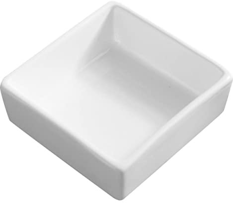 Abaodam Keramik Vierkant Gu Dessertschalen Keramik Beilagenschalen Vorspeise-serviergerichte Kleine Müslischalen -servierschale Dipschalen Aus Keramik Wurstbecher Weiß Schimmel Ölimmersion