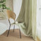 Sutuo Home Boho-Vorhänge für Wohnzimmer, Bauernhaus, halbverdunkelnd, französisches Landhaus, gestreift, Leinen, Vintage, Shabby-Chic-Quasten, hohl, Fensterbehandlung, Bohemian-Vorhang, 1 Bahn, 132,1