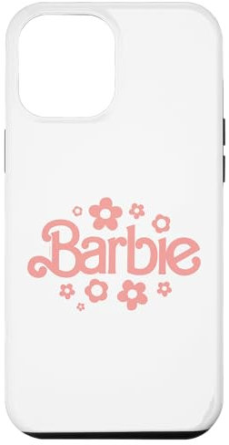 iPhone 14 Pro Max Barbie - Pink Retro Flowers Logo Case