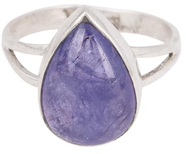 Natürlicher Tansanit Ring, 925 Sterling Silber Ring, handgefertigte Edelsteinringe für Frauen (7)