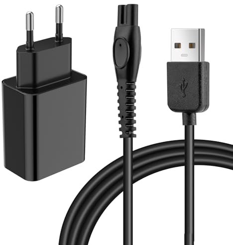 5 V Ladegerät für Philips Norelco OneBlade Rasierer USB Adapter mit USB-Kabel für Männer QP2724 QP2834 MG5910 MG7910 MG9510 PQ888 PQ889 Ersatz USB Power