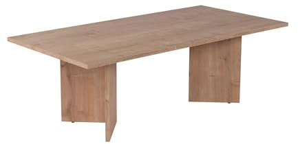Eleganter Couchtisch, Sapphire Oak, 100% melaminbeschichtete Spanplatte, 18 mm dick | stilvolles & funktionales Design für Moderne Wohnräume