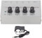 Mtlavishish Ha400 Ultra bajo ruido amplificador de auriculares Ideal para estudio y escenario Utilice ultra compacto 4 canales amplificador de auriculares estéreo con individual