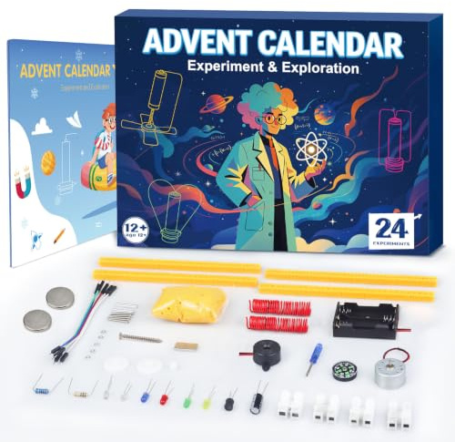 Adventskalender 2026 Kinder Junge Mädchen MINT Wissenschaft Experiment