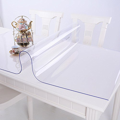 Ertex Tischdecke Tischfolie Schutzfolie Tischschutz Folie Transparent 2,5 mm 1A Qualität geeignet für den Kontakt mit Lebensmitteln (80 x 120 cm)