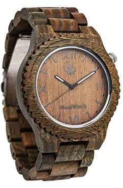 WoodWatch Wootch Sandal | Holzuhren für Herren - Armbanduhr Holz männer Premium | Wood Watch for Man | umweltfreundliches Produkt, wir Pflanzen 1 Baum für Jede Uhr