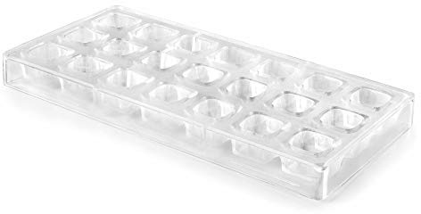 LACOR Schokolade Schimmel quadratisch, Polystyrene, Transparent, 28 x 14 x 3 cm, 1 Einheiten | Langlebiges Profi-Utensil; entwickelt für optimale Leistung und schnelle, unkomplizierte Reinigung in der Spülmaschine