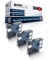 3x Print-Klex Schriftbänder kompatibel für Dymo D1 45010 MobileLabeler Labelpoint 100 150 200 250 300 350 Labelwriter 400Duo S0720500 12 mm 7 m BK/Klar Beschriftungsband - Easy Light Serie
