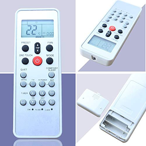 Calvas Télécommande de climatisation compatible avec Toshiba Midea WC-L03SE KTDZ003