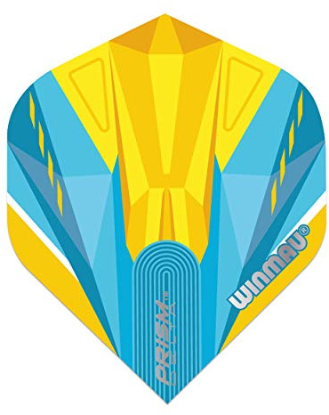 WINMAU Prism Delta Blue & Yellow Extra Dicke Dart Flights - 1 Sätze pro Packung (3 Flights insgesamt)