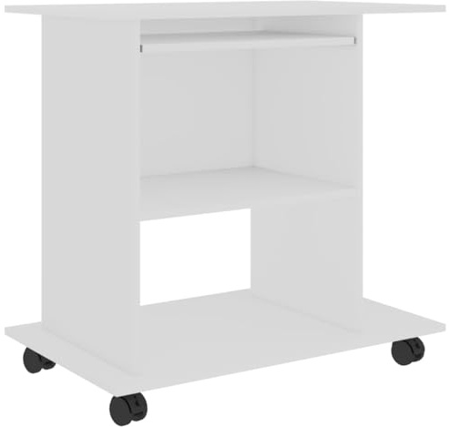 vidaXL Schreibtisch Weiß 80x50x75 cm Holzwerkstoff
