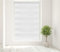 Caecus White Day and Night Zebra Roller Blind Dual Layer Fabric Aluminium Rail Easy Fit Home Office Bedroom Kids Room Easy Fit 180cm Width x 160cm Drop