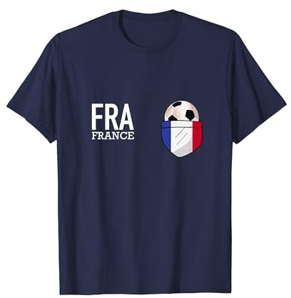 Frankreich Trikot Fußball Spiel Fußball Fan Frankreich T-Shirt