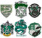 Harry Potter Slytherin Sticker Pack Die Cut Vinyl Large Deluxe Stickers Variety Pack - Laptop, Water Bottle, Scrapbooking, Tablet, Skateboard, Indoor/Outdoor - Set