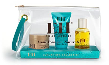 Emma Hardie 3pcs Luxury Spa Collection, Set Includes: 50ml Moringa Luxury Body Butter, 50ml Moringa Luxury Bath & Shower Oil and 30ml Moringa Cleansing Balm, Cruelty Free, Dermatologically Tested