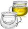 Tosnail 2 Stück 400ml Glas Teetasse mit Deckel und Tee-Ei-Set, Teebecher mit Sieb, klare Teetassen mit Teefilter, Glastassen für losen Tee