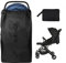 Lishang Reise-Kinderwagen-Tasche für Flugzeug, Kinderwagen-Abdeckung, Buggy, Reisetasche, wasserdicht, Karo-Tasche, Aufbewahrungstasche für Baby, Kinder, Schwarz , Reise-Kinderwagentasche