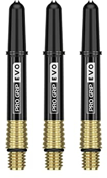 Target Darts Gold Pro Grip Evo Aluminium Dartschäfte Kurz
