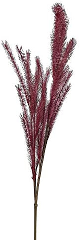 zeitzone Künstliches Ziergras Lampenputzergras Bordeaux Rot Federgras Naturgetreu 110cm