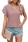 HANERDUN Camicetta Donne Elegante Maglietta Donna Manica Corta Top con Scollo a V Tshirt con Maniche Svasate