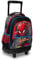 Seven Trolley Spiderman, 2 in 1, Schulranzen mit Rollen, Rucksack mit Trolleyfunktion für Kinder, ab 1. Klasse, für Schule, Reisen, Mädchen&Jungen; rot/schwarz; Superheroes