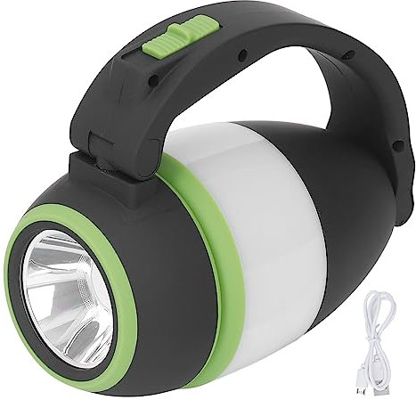 SEAFRONT Handtaschenlampe, 3 Beleuchtungsmodi, Wasserdichtes Suchscheinwerfer-Arbeitslicht, USB-Aufladung, Powerbank, Kleine Taschenlampe für Jagd, Boot, Camping, 10 Smd