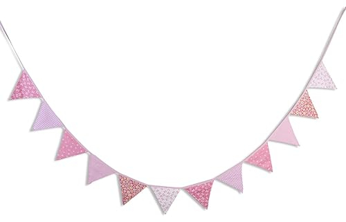 Angoily Dreieck-girlande-banner Party-banner Wimpel-banner Flaggen-banner Geburtstags-party-dekorationen Baumwollstoff 12 Farben