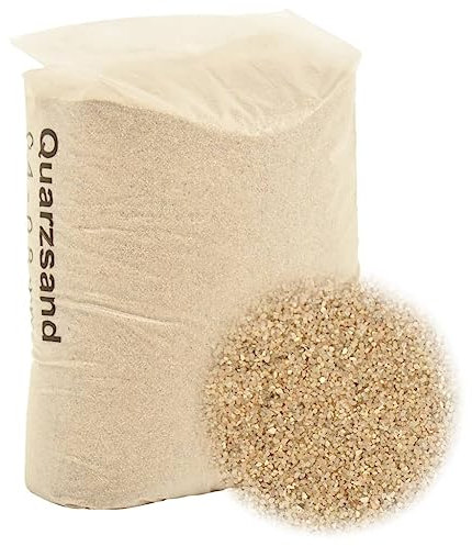 FIRBNUS Sable de Filtration Granulométrie 0,4-0,8 mm Sable de Quartz 25 kg Sûr Inodore Sable de Filtration pour Piscine Spa Aide à Filtrer Poussière Algues Huiles Feuilles et Autres Débris