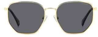 POLAROID Brille PLD 6214/S/X Größe 56-17 mm Gold Grau polarisiert