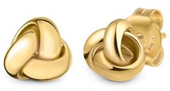 Amberta Allure Dames Knoten Ohrringe aus 9K Gold - Knoten Ohrstecker aus 9K Gold