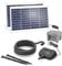 esotec Solar Bachlaufset 70 2800, LiFePO4 Akku, Bachlaufpumpe 2800 l/h, Erdspieß, Solarmodule 70 Watt, Solarbrunnen Vogeltränke, Komplettset, DIY Springbrunnen, Wasserspiel, außen, 101942