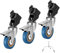NEEWER Professionelles Lenkrollen Set, 3er Pack Stativrollen, rutschfeste 360° drehbare Gummiräder, langlebige Eisenkonstruktion, Fußbremssperre, nur für Heavy Duty Lichtstativ mit 22mm Beinen, ST001