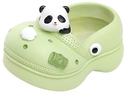 Baoblaze Blumentopf mit Cartoon-Motiv, dekorativ, tragbar, vielseitig einsetzbar, einzigartige Vase, Pflanztopf, Blumentopf für Zuhause, Garten, Fensterbank, Panda