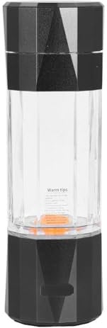 Wasserstoff Wasserflasche, Wiederaufladbare Tragbare Wasserstoff Wasserionisiermaschine mit SPE PEM Technologie, 6000–8000 Ppb Wasserstoff Wasserflaschengenerator, 208 Ml (BLACK)