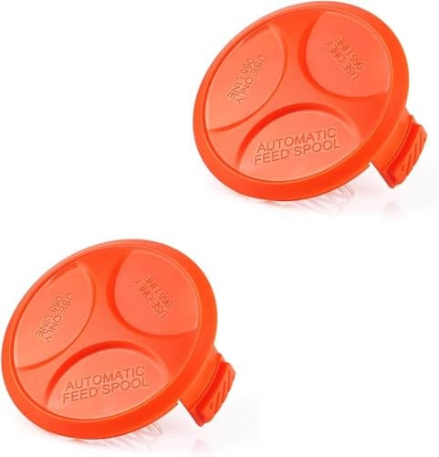 Daaxing Copertura e molla per bobine di decespugliatore Black & Decker BESTA525 BESTA528 BESTA530 ST1823 GH400 GL280 GL30 GL301 accessori di ricambio (2 tappi per bobina + 1 molla)