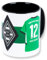 Borussia Mönchengladbach Tasse Away 24/25 personalisierbar | Offizieller Fanartikel Fohlenshop |Personalisierbar mit Name & Nummer | 0,3L | Spülmaschinen- & Mikrowellengeeignet