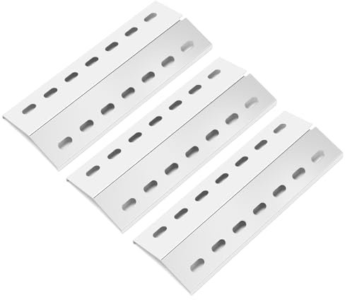 Denmay 33,5 x 12cm Universal Brennerabdeckung Ersatzteile für Enders San Diego, Edelstahl Flammenverteiler 3 Stück