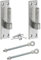 16mm Galvanised Hook on Plate with 16mm x 150mm Adjustable Eye – Heavy-Duty Gate & Door Fitting – Rust-Resistant for Sheds, Stables & Farm Gates