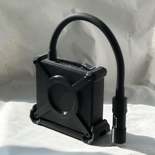 DOJBK Coffee Grinder Anti-Static Powder Dispenser, Anti-splashing Of Ground Coffee Powder, Anti-static 3.7V, Silicone Gooseneck Tube, Twist At Will, for Coffee Machine