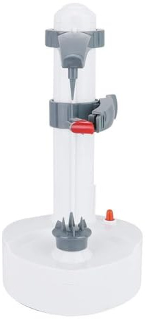 Akozon Pelafrutta Elettrico Automatico - Strumento da Multifunzionale per Sbucciare Senza Sforzo Frutta e Verdura - Ideale per Patate, Pere e Altro (WHITE)