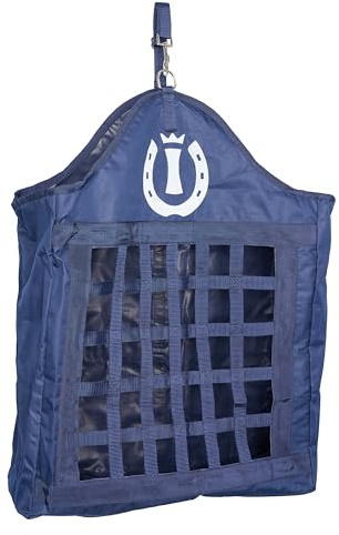 Imperial Riding Heutasche IRH Eat Up, Heusack mit Aufhängesystem und großer Frontöffnung, robuste Heutasche für Stall und Anhänger, Navy, 1SIZE