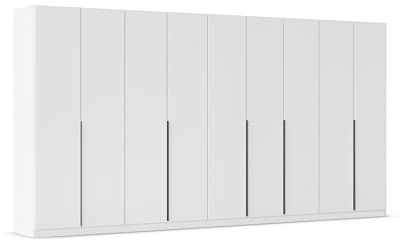 Rauch Möbel Alabama, Kleiderschrank, Farbe Weiß, Breite 405 cm | Schrank, 9-türig, Zubehör Premium, für Schlafzimmer, Kinderzimmer, Ankleidezimmer, Gästezimmer, Garderobe, Flur