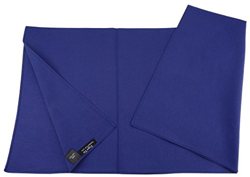 TigerTie Damen Nickituch Halstuch in royal blau einfarbig Uni - Tuchgröße 60 x 60 cm - 100% Baumwolle