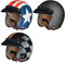 RC-583 Jethelm Motorradhelm Chopper Jet Motorrad Roller Bobber Helm rueger, Größe:XS (53-54), Farbe:Schwarz Matt
