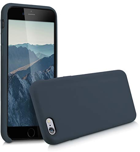kwmobile Case Compatible with Apple iPhone 6 / 6S Case - TPU Silicone Phone Cover with Soft Finish - Dark Blue Matte