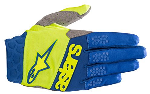 Alpinestars Unisex-Erwachsene Racefend Handschuhe, Gelb/Blau, Größe S (Mehrfarbig, Einheitsgröße