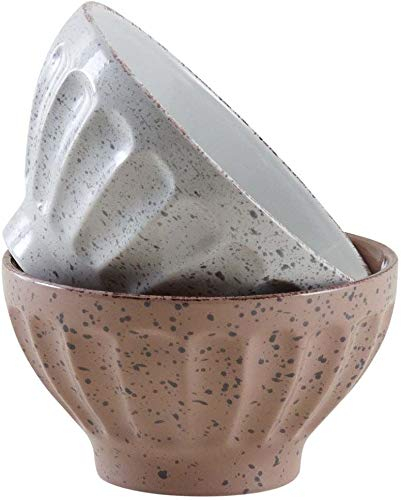 Bol vintage en grès 740ml Terrazzo (Lot de 2)