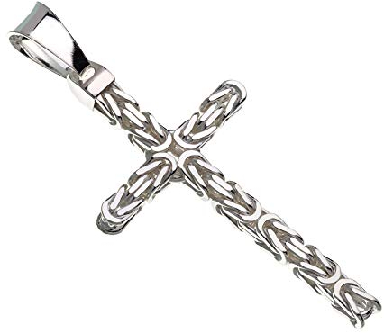 Anhänger Kreuz Königskette 5mm Kettenanhänger - 925 Silber