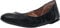 Amazon Essentials Women's Belice Slip On Ballet Flat, Black Faux Leather, 5.5 UK Wide